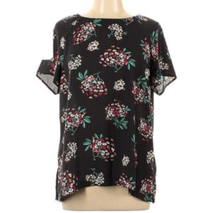 Loft Outlet Brown Floral Blouse Sz L